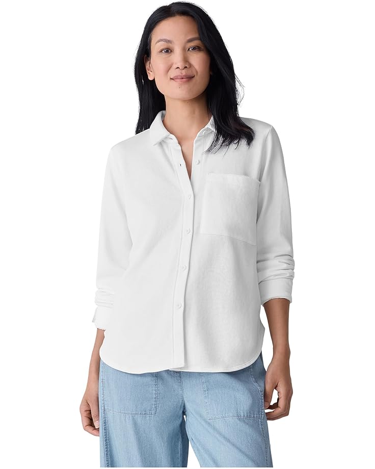 

Рубашка Eileen Fisher Classic Collar Shirt, белый