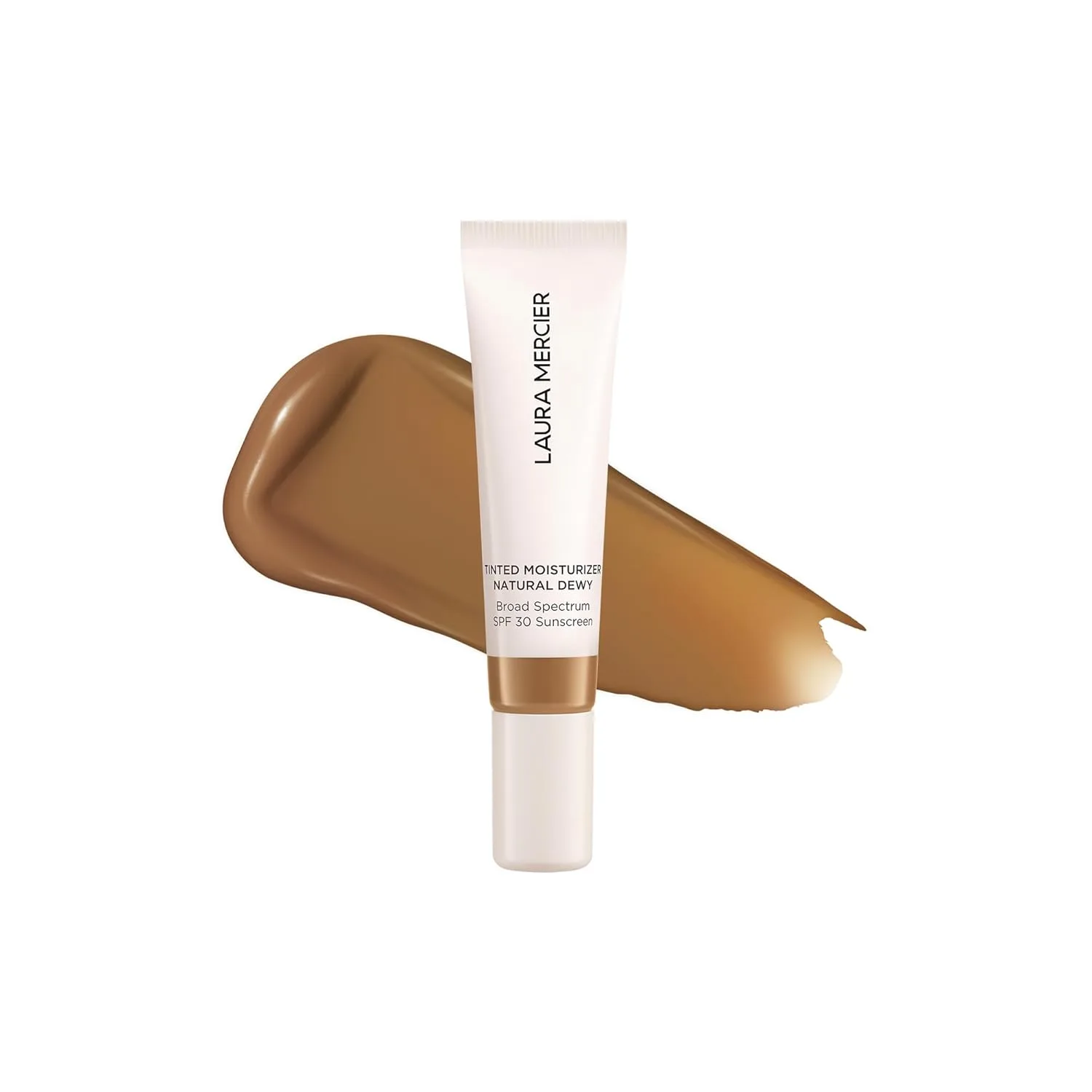 Laura Mercier Tinted Moisturizer Natural Dewy с SPF 30: увлажнение 24 часа+, стойкий, легкое покрытие, сияющий финиш, улучшает тон и текстуру кожи 14.18 г (мини), 5N Clay- Medium Deep with neutral undertones