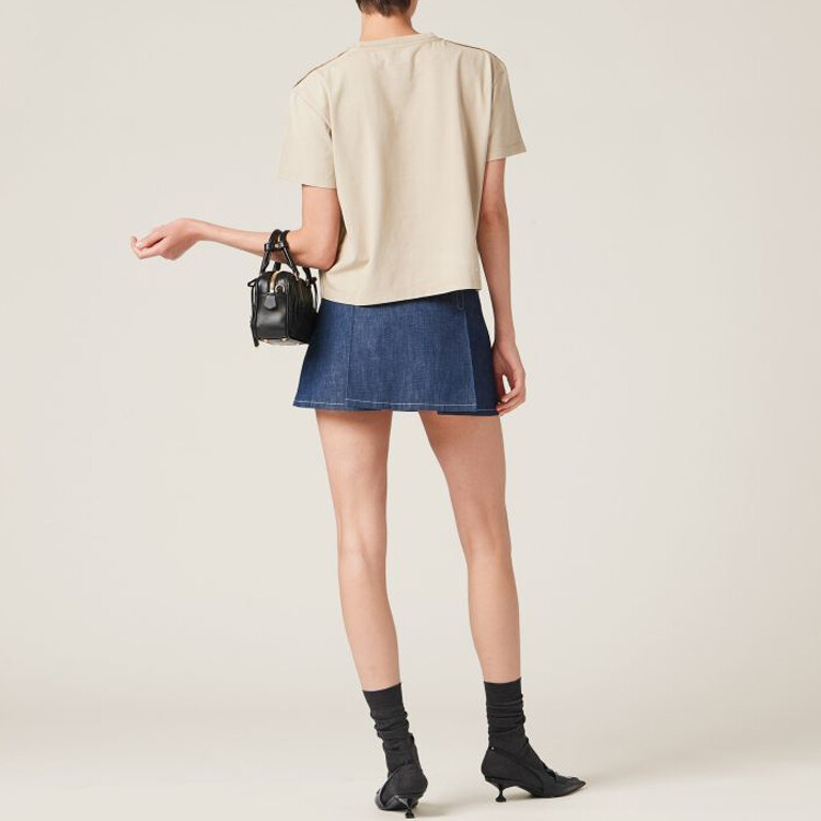 

Футболка женская Miu Miu, хаки