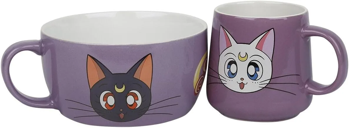 Набор для завтрака Sailor Moon Luna & Artemis: кружка + миска GB eye