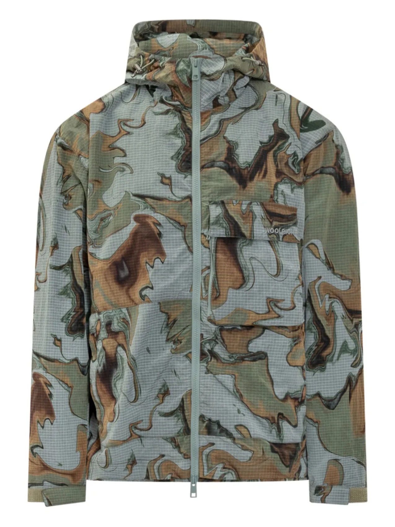 

Куртка с узором «тай-дай» Woolrich, зеленый