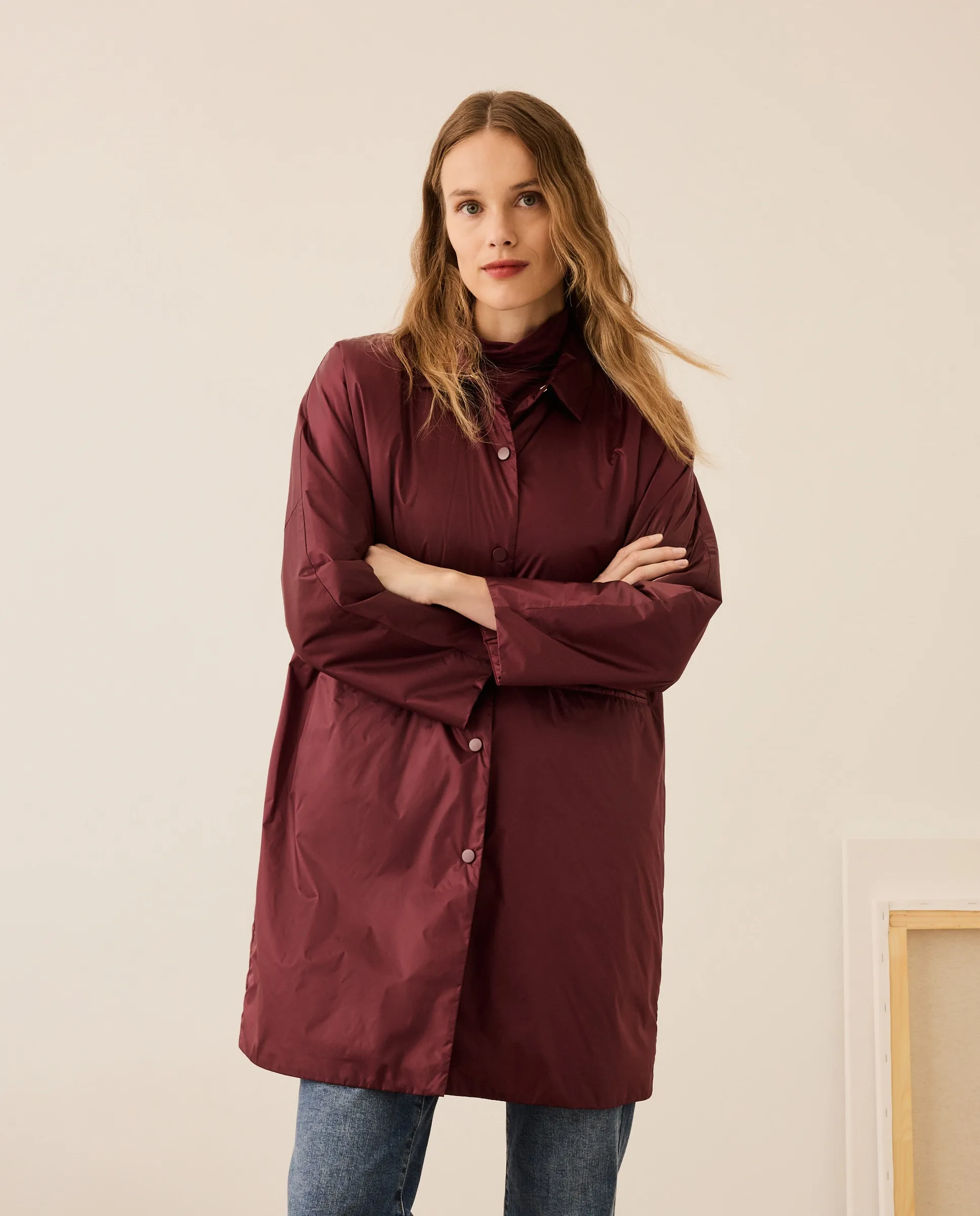 

Женское стеганое пальто Stella Rittwagen, бордовый