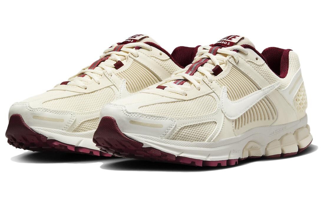 Кроссовки Nike Air Zoom Vomero 5 унисекс, Кокосовое молоко/Белый/Красный дракон/Мягко-розовый — фото 3