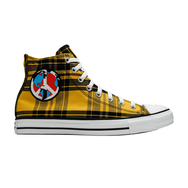 

Кроссовки Converse Chuck Taylor All Star High 'Plaid Pack - World Peace', желтый