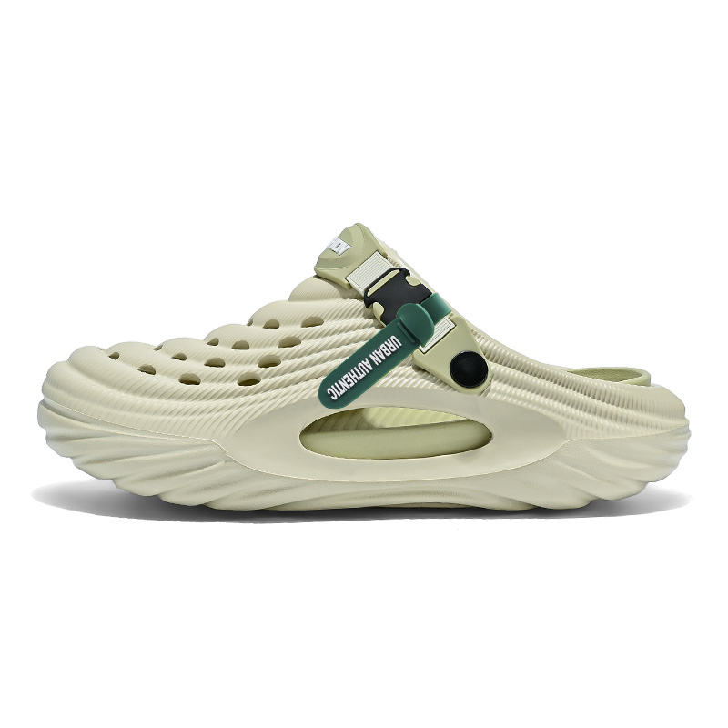 

URBAN AUTHENTIC Клоги мужские бело-бежево-зеленые, цвет Beige Green