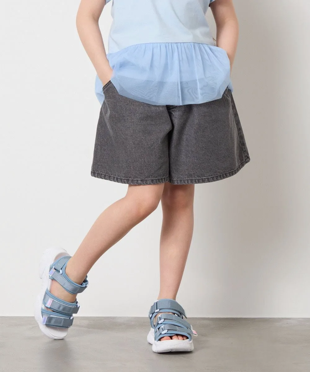 Брюки Джинсовые кюлоты с защипами A.V.V, Dark Gray
