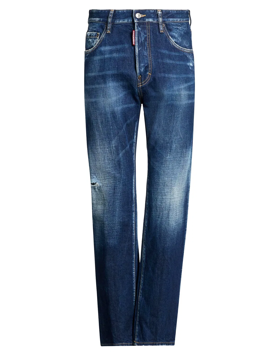 Джинсы прямого кроя Dsquared2 синие