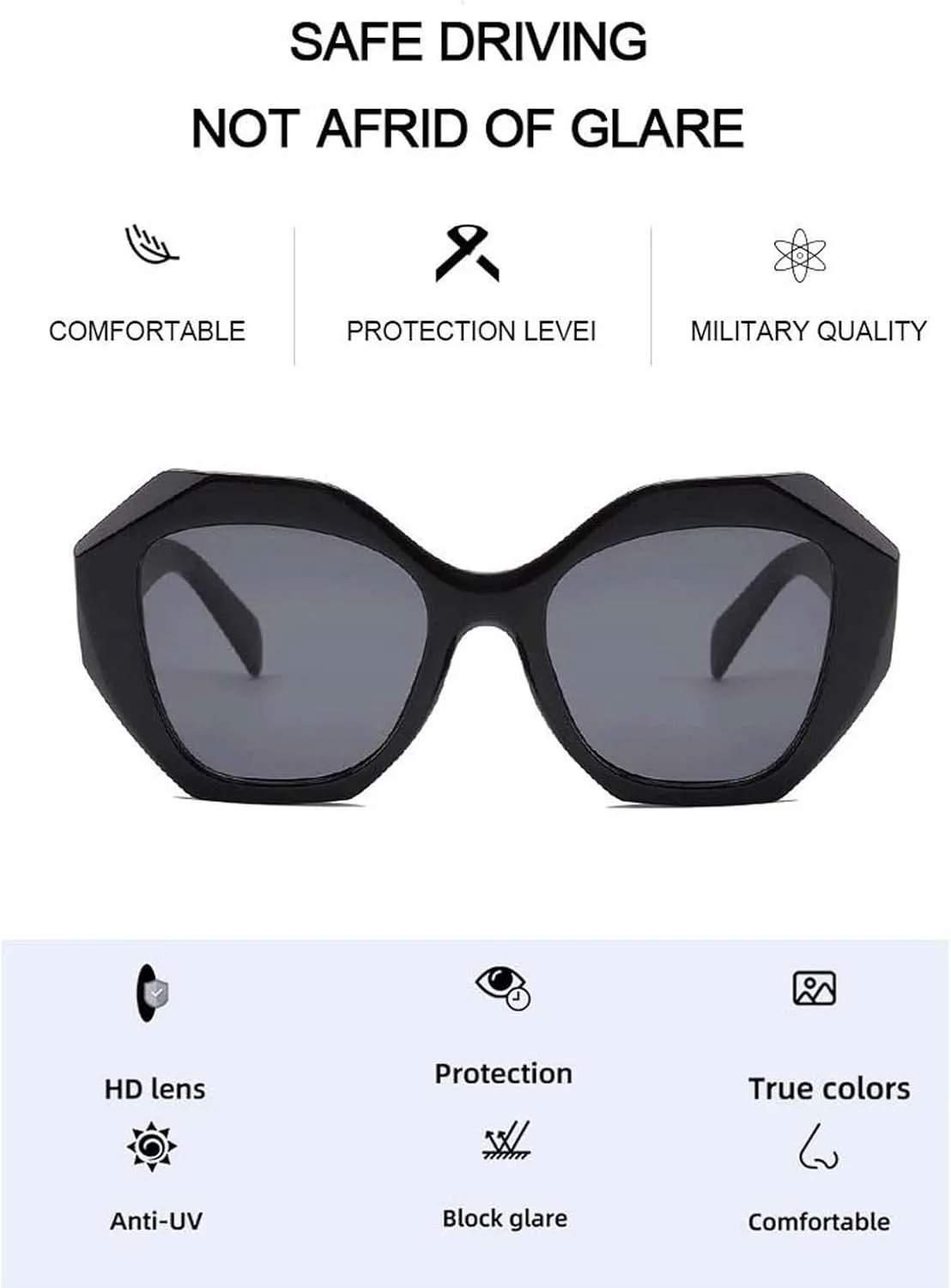 

Многоугольные солнцезащитные очки для мужчин и женщин, для вечеринок на открытом воздухе, отдыха, уличной фотосъемки (Цвет: C, Размер: Средний) generic, D