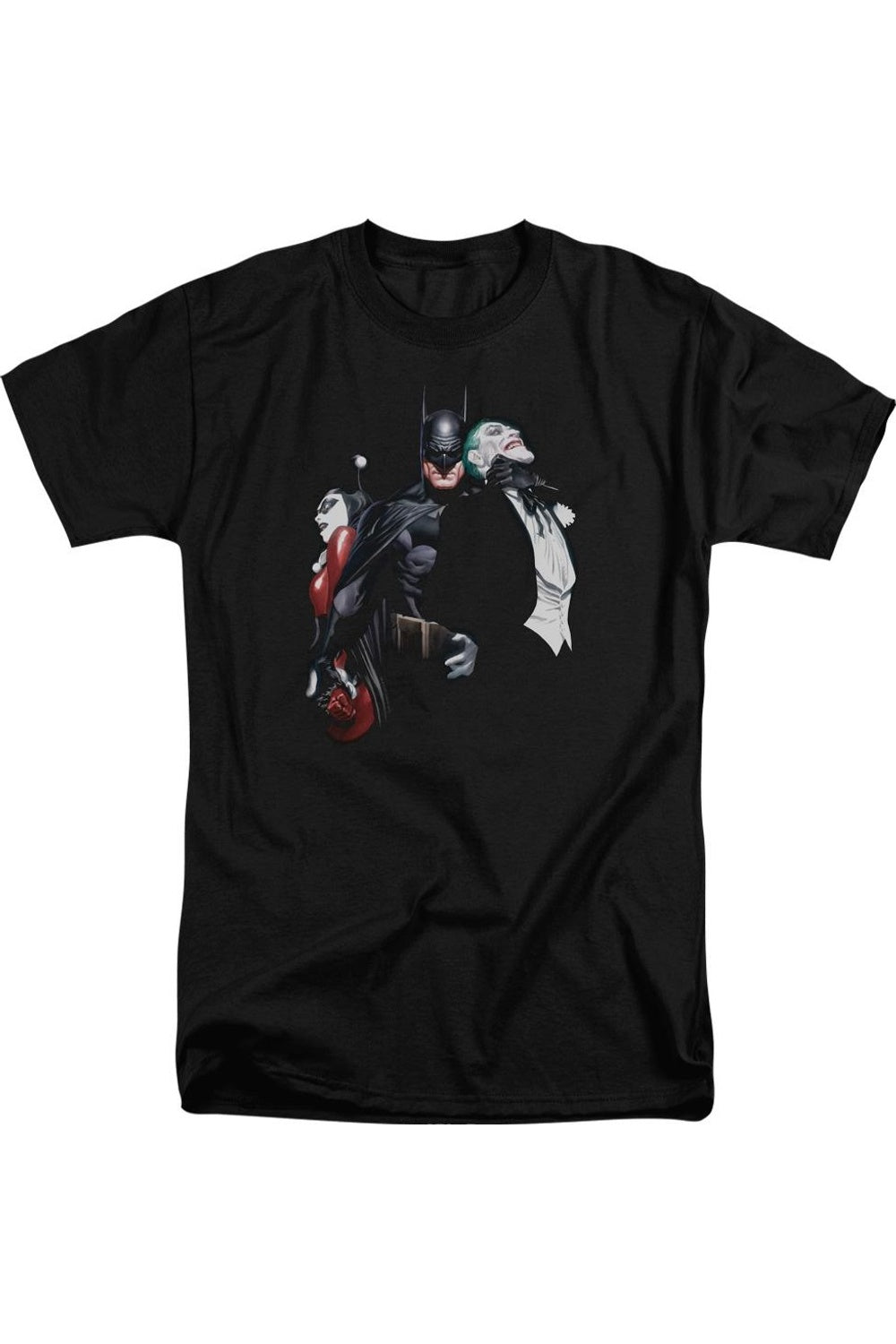

Футболка с коротким рукавом для взрослых Batman Joker Harley Choke Gildan, черный