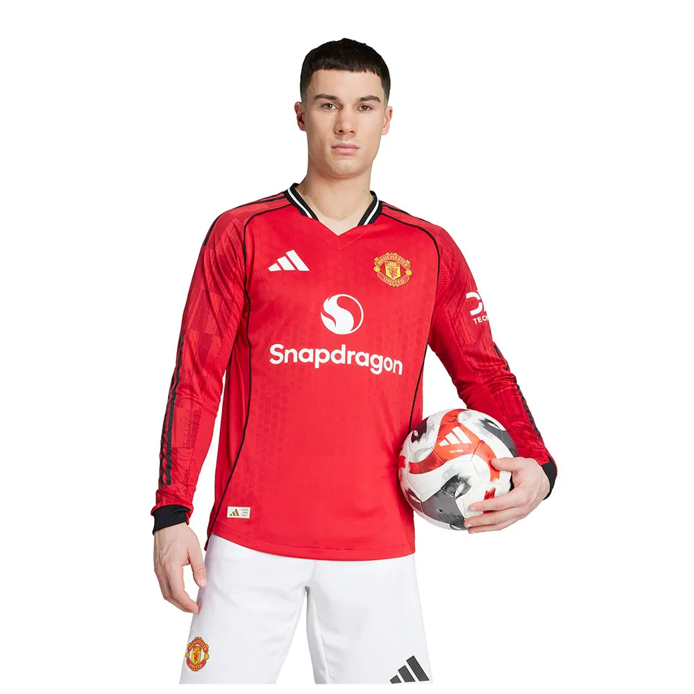 

Лонгслив adidas Manchester United 25/26 Authentic home, красный