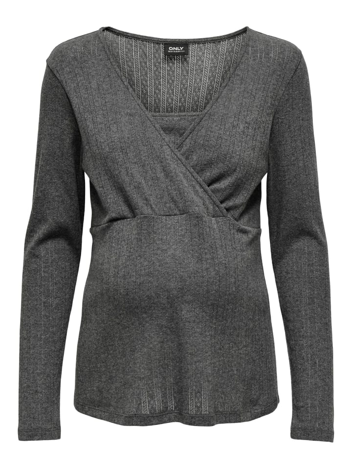 

Топ ONLY, темно-серый меланж