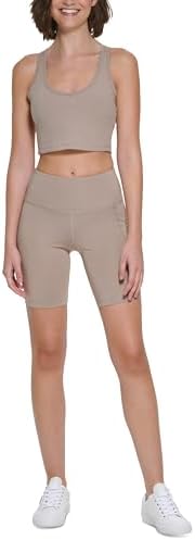 

Женские велосипедные шорты Calvin Klein Performance с высокой талией и боковыми карманами, Brown
