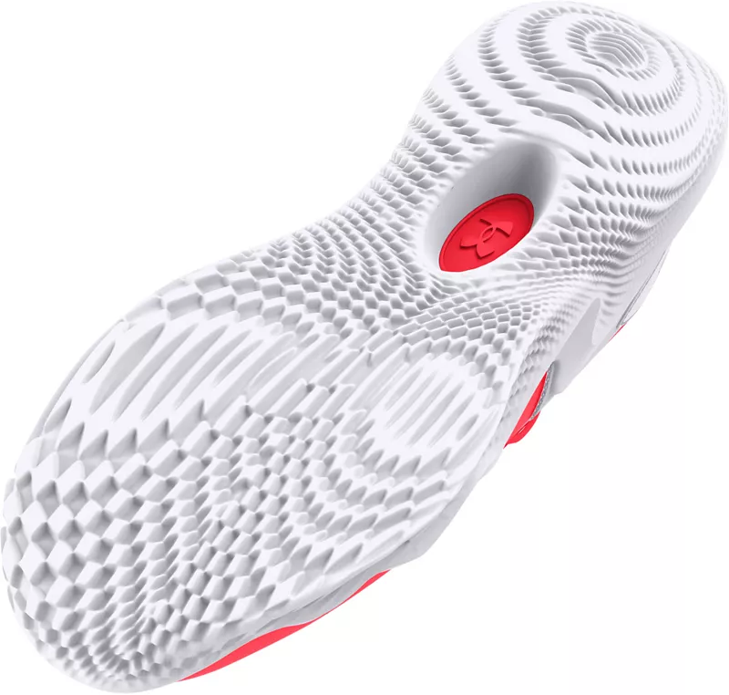Женские волейбольные кроссовки Under Armour Flow Ace Low, белый/красный — фото 2
