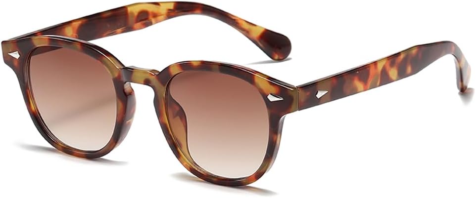 

Круглые солнцезащитные очки для верховой езды, женские и мужские, ретро, ​​модные классические женские солнцезащитные очки с маленькими линзами и защитой от УФ-излучения Ridering, Tea Transparent C1