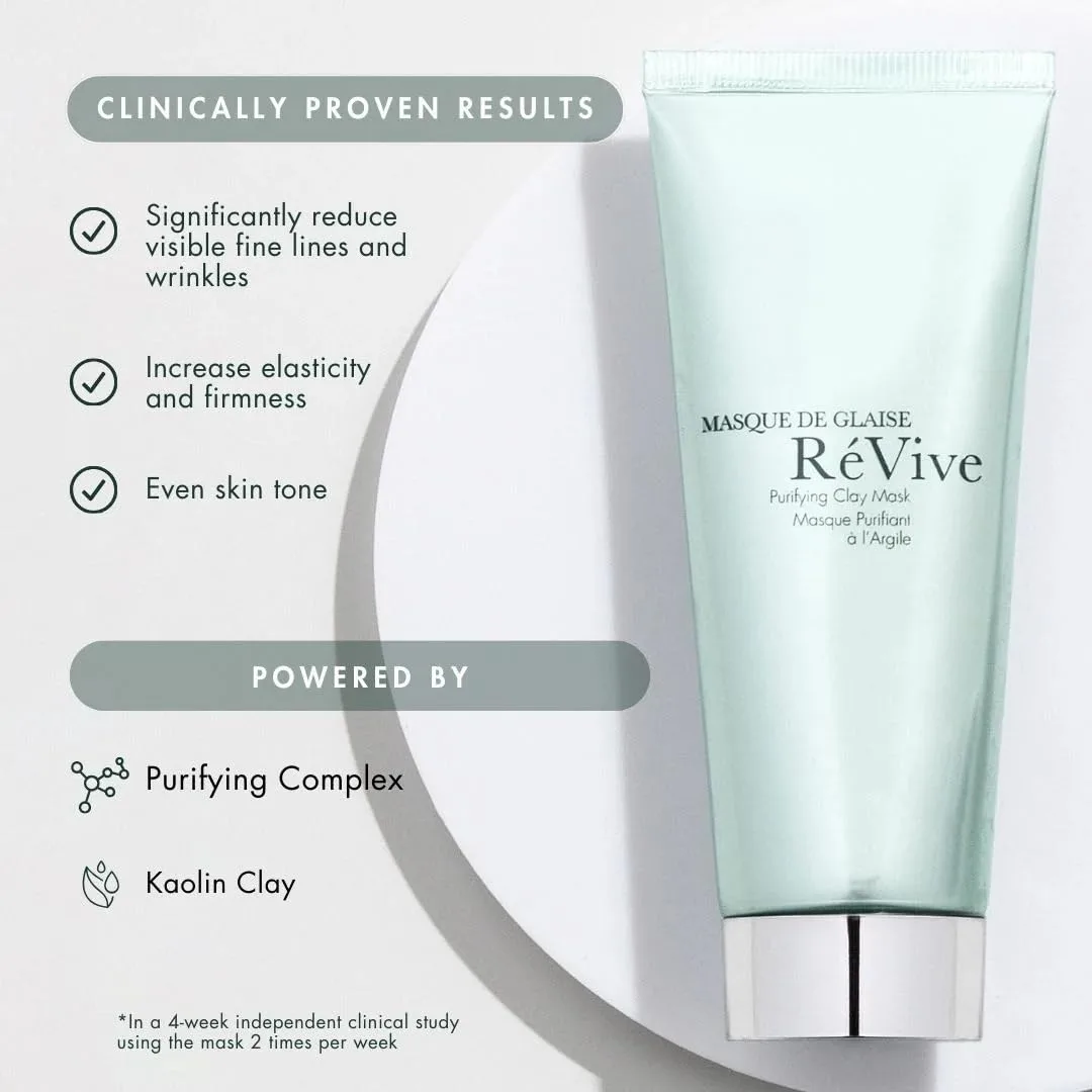Маска для лица Revive — Очищающая глиняная RéVive для глубокого очищения с каолином для упругости, увлажнения и, 74 мл — фото 3