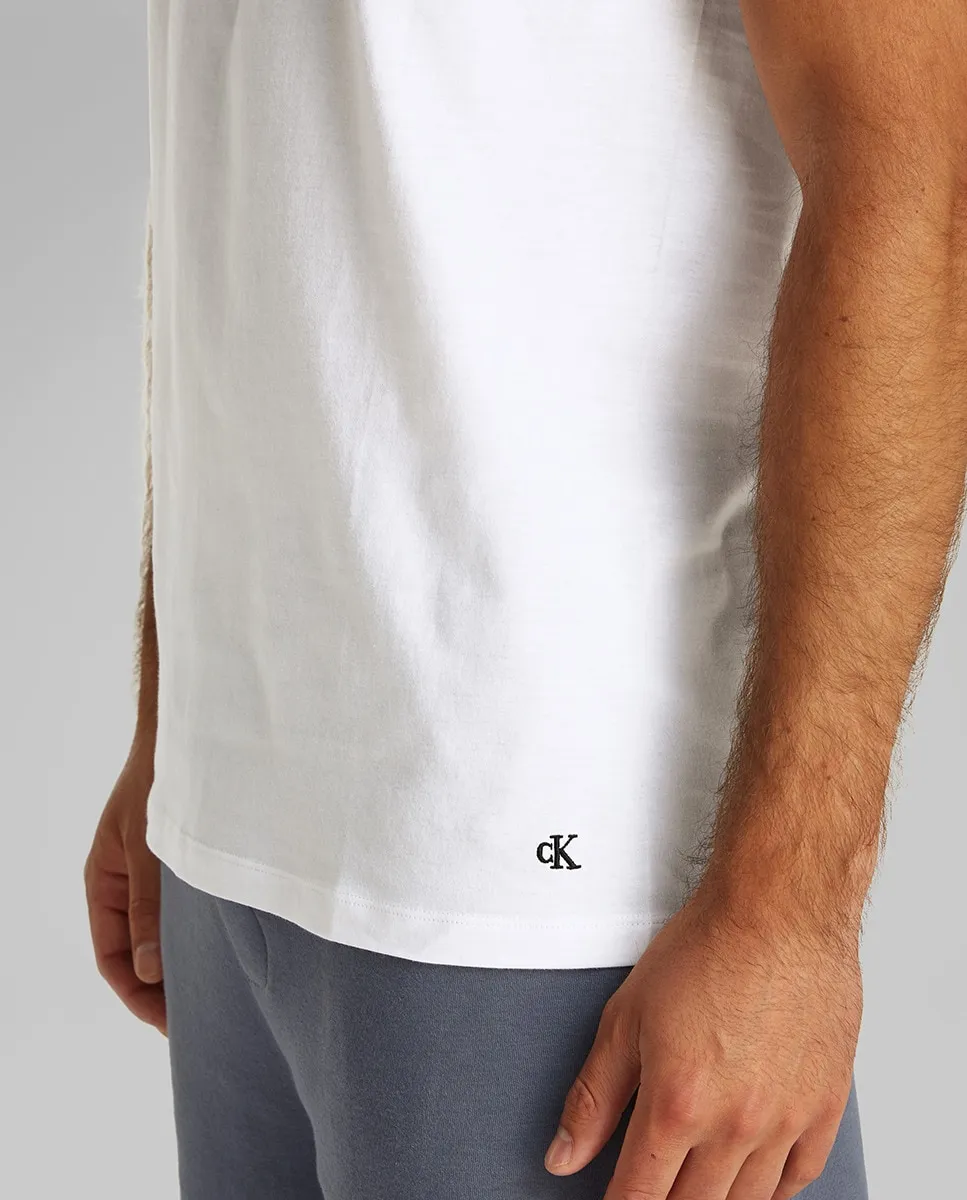 Упаковка из 3 футболок с короткими рукавами и круглым вырезом Calvin Klein, белый — фото 3
