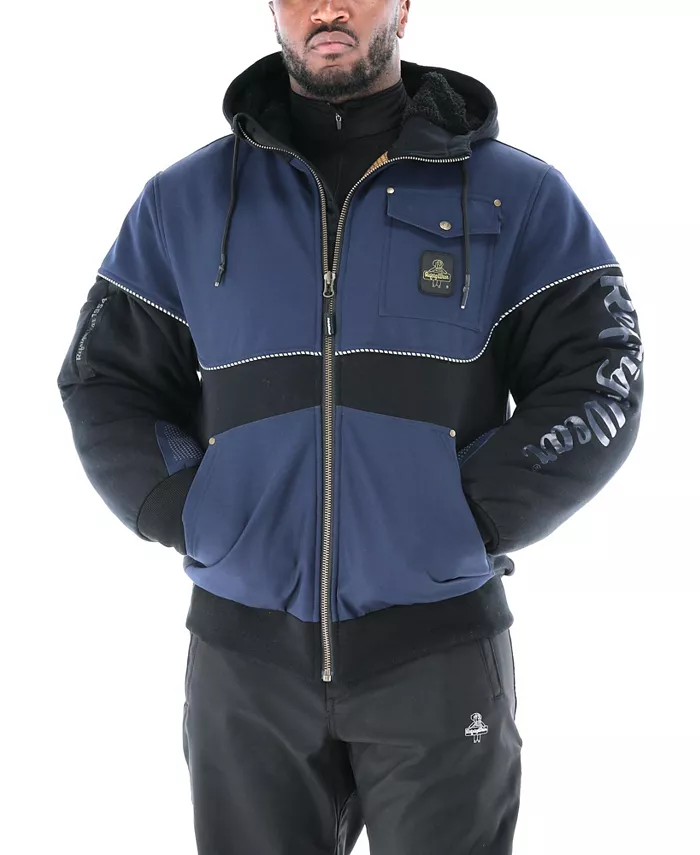 

Утепленная рабочая толстовка с капюшоном Big & Tall 54 Gold Hybrid для холодной погоды RefrigiWear, синий