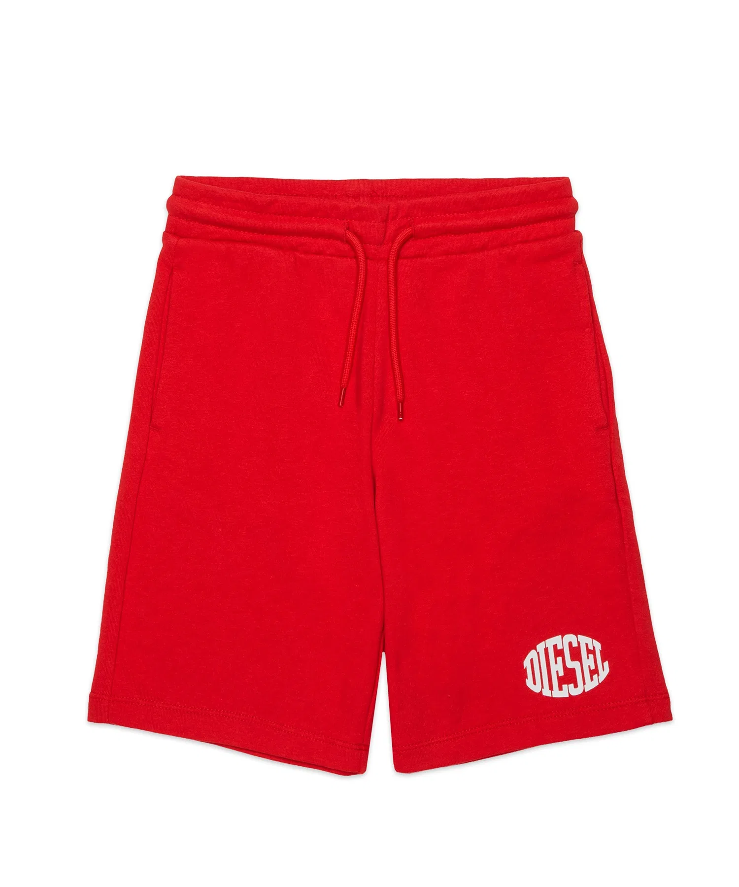 Унисекс шорты с логотипом DIESEL KIDS красные