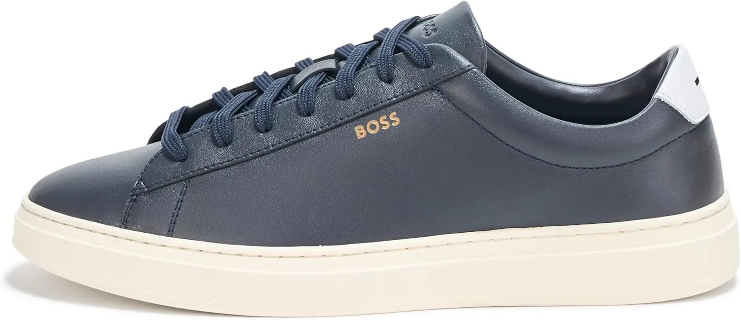 

Мужские теннисные кроссовки BOSS Kieran из гладкой кожи, синий
