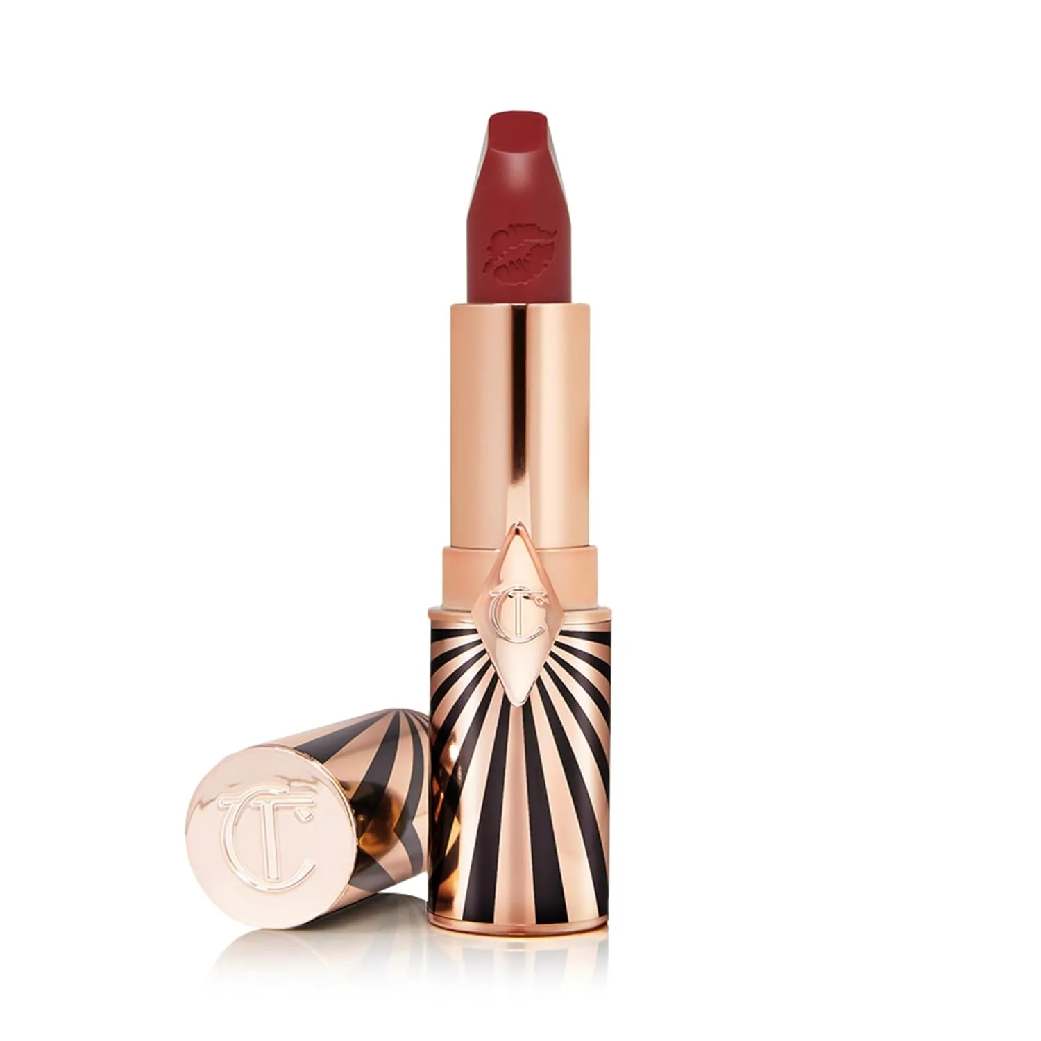 Помада Charlotte Tilbury Hot Lips 2.0 - увлажняющая, стойкая помада с экстрактами орхидеи и антиоксидантами - сатиновое покрытие, которое можно наслаивать, для визуального увеличения объема губ., Viva La Vergara - soft wine red