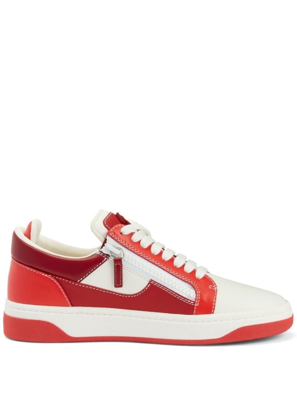 

Кроссовки Giuseppe Zanotti GZ94, белый/красный/темно-красный