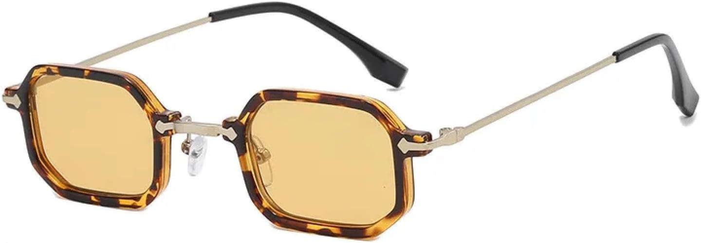 

Солнцезащитные очки с защитой от УФ-излучения UV400 | Панк, маленькие, для женщин и мужчин | Линзы конфетных цветов, для занятий спортом на открытом воздухе и вождения DSVIGF, Tea