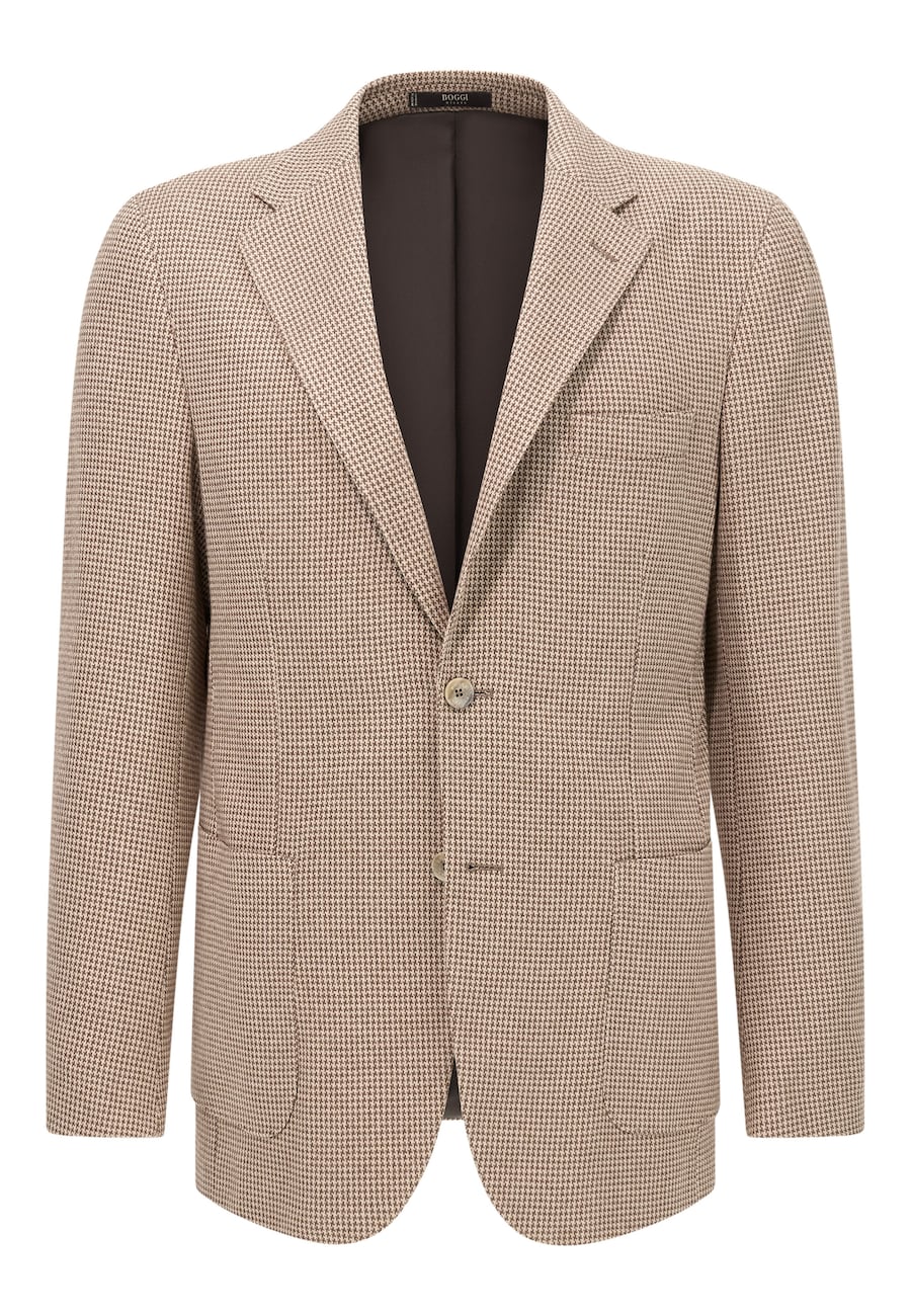 

Приталенный пиджак Boggi Milano, серо-коричневый