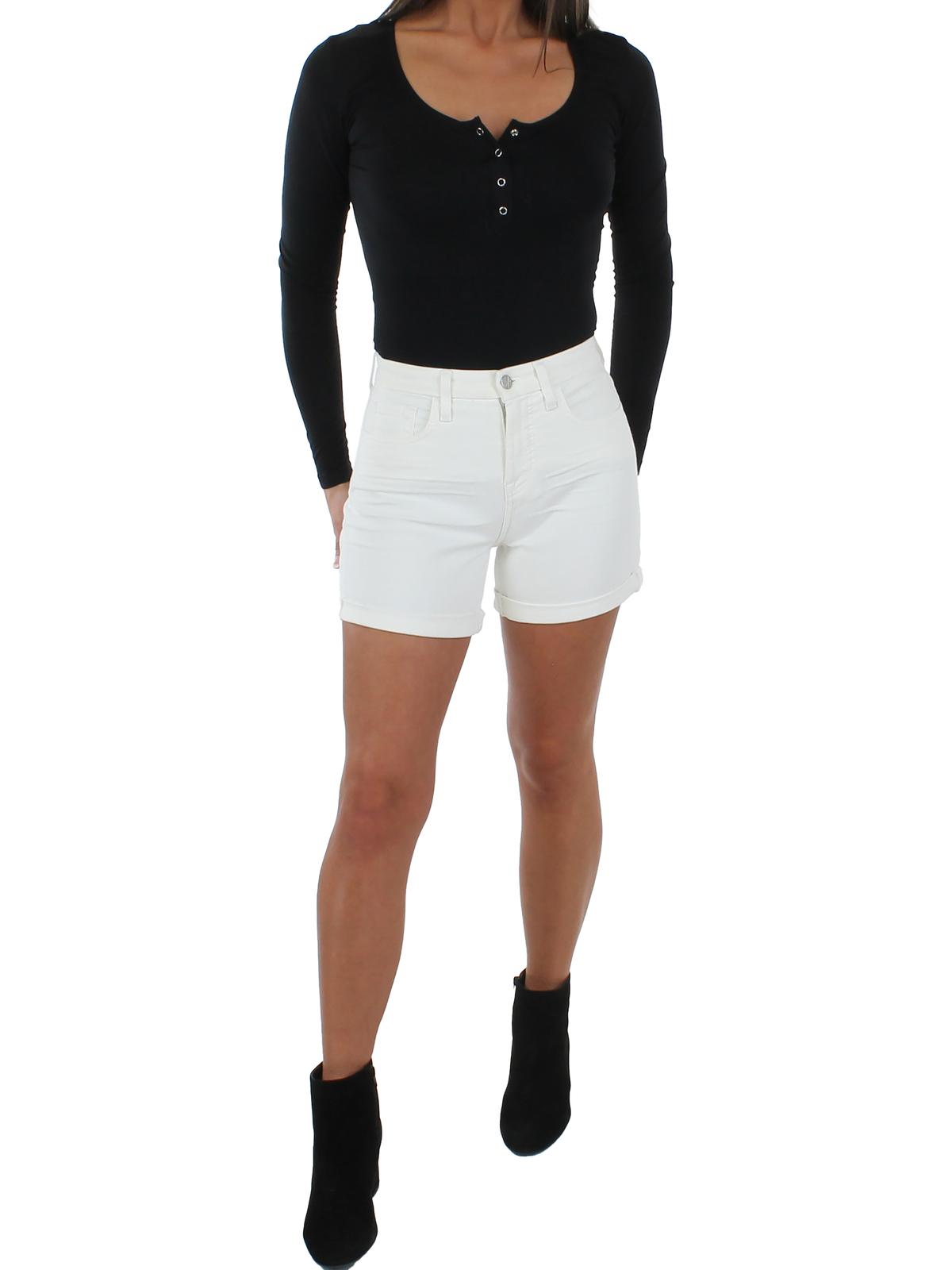 

Женские джинсовые шорты миди из денима Jen7 by 7 for All Mankind, цвет natural