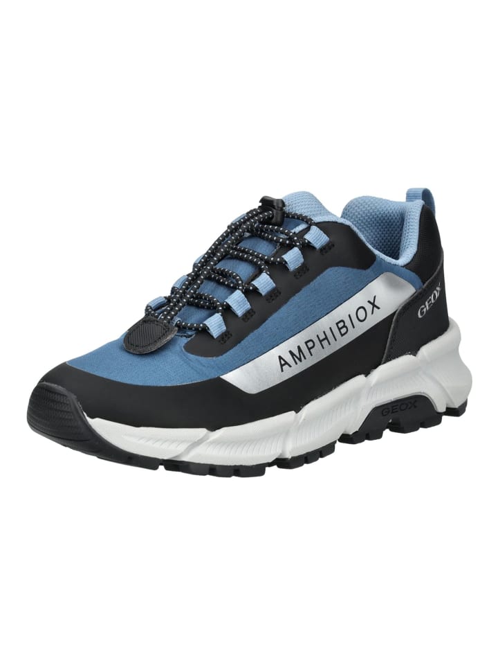 

Кроссовки на шнуровке Geox, цвет blau/schwarz