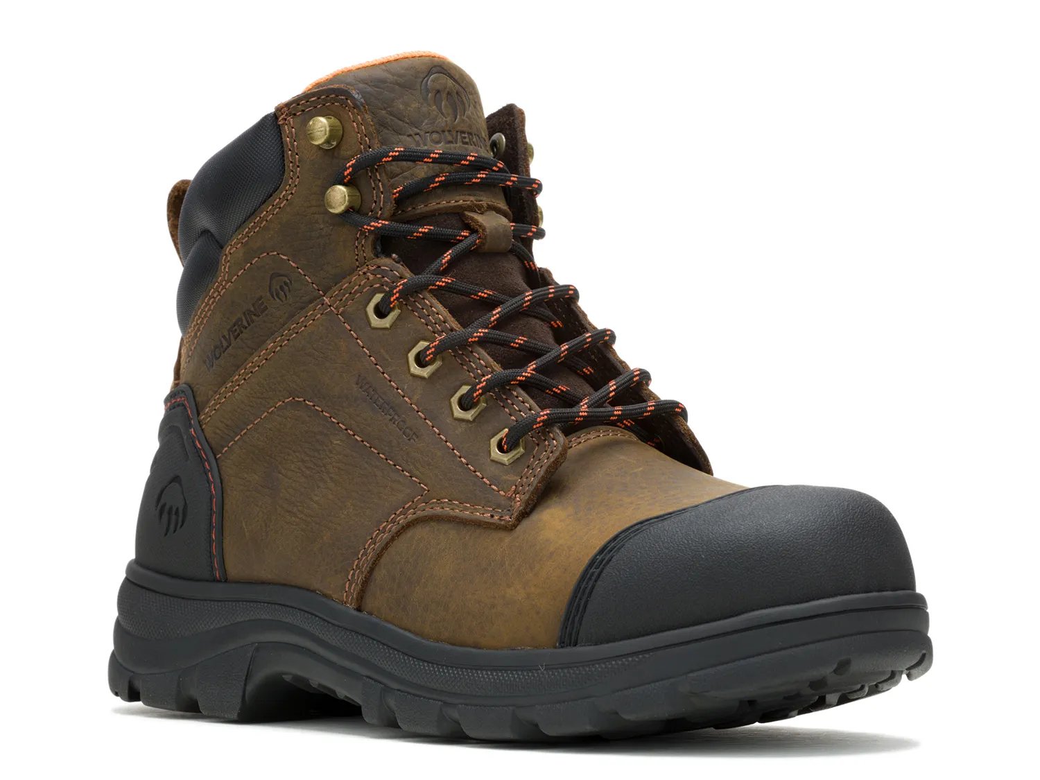 

Ботинки Wolverine Carlsbad Cap Steel Toe Work Boot - Men's, темно-коричневый
