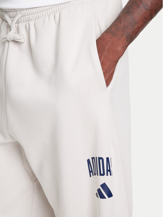 Спортивные брюки обычного кроя Collegiate JM9177 Adidas, бежевый — фото 4