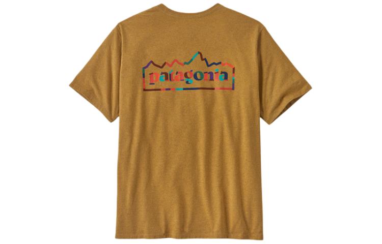 

Футболка с принтом логотипа Unity Fitz Patagonia, Gravel Heather/GLH