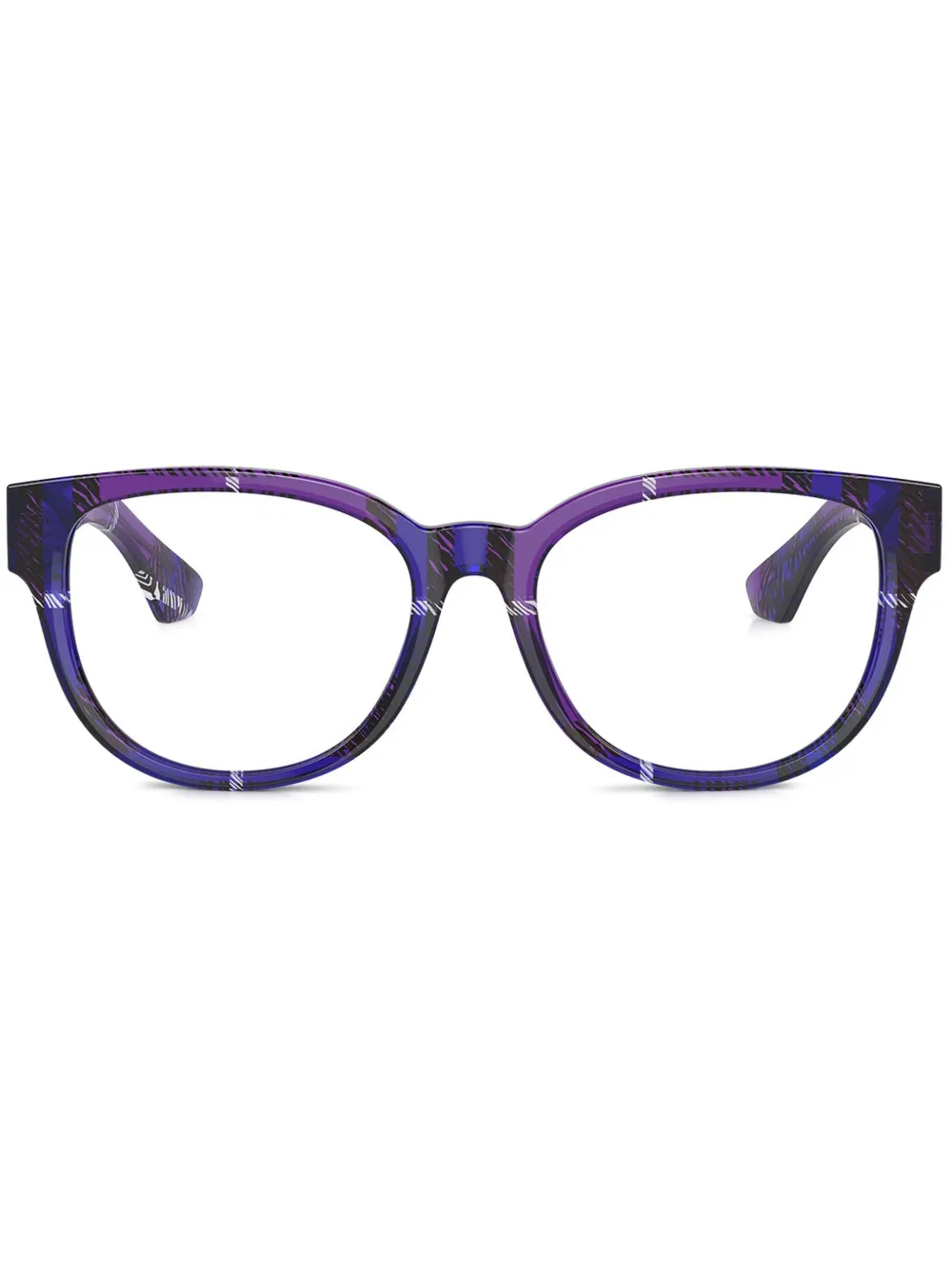 

Очки в клетку Burberry Eyewear, фиолетовый