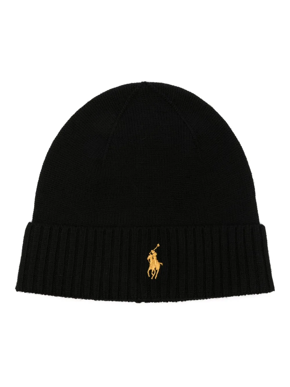 

Шапка бини с вышитым логотипом POLO RALPH LAUREN, черный