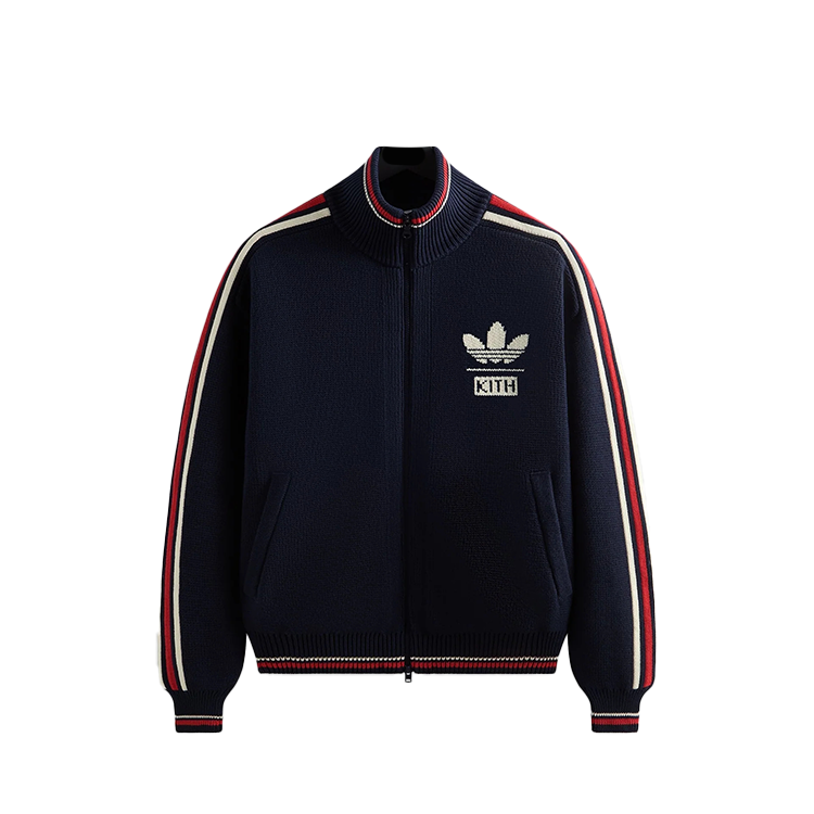 

Adidas Originals Толстовка Kith X Adidas Football Knit Full Zip, Legend Ink