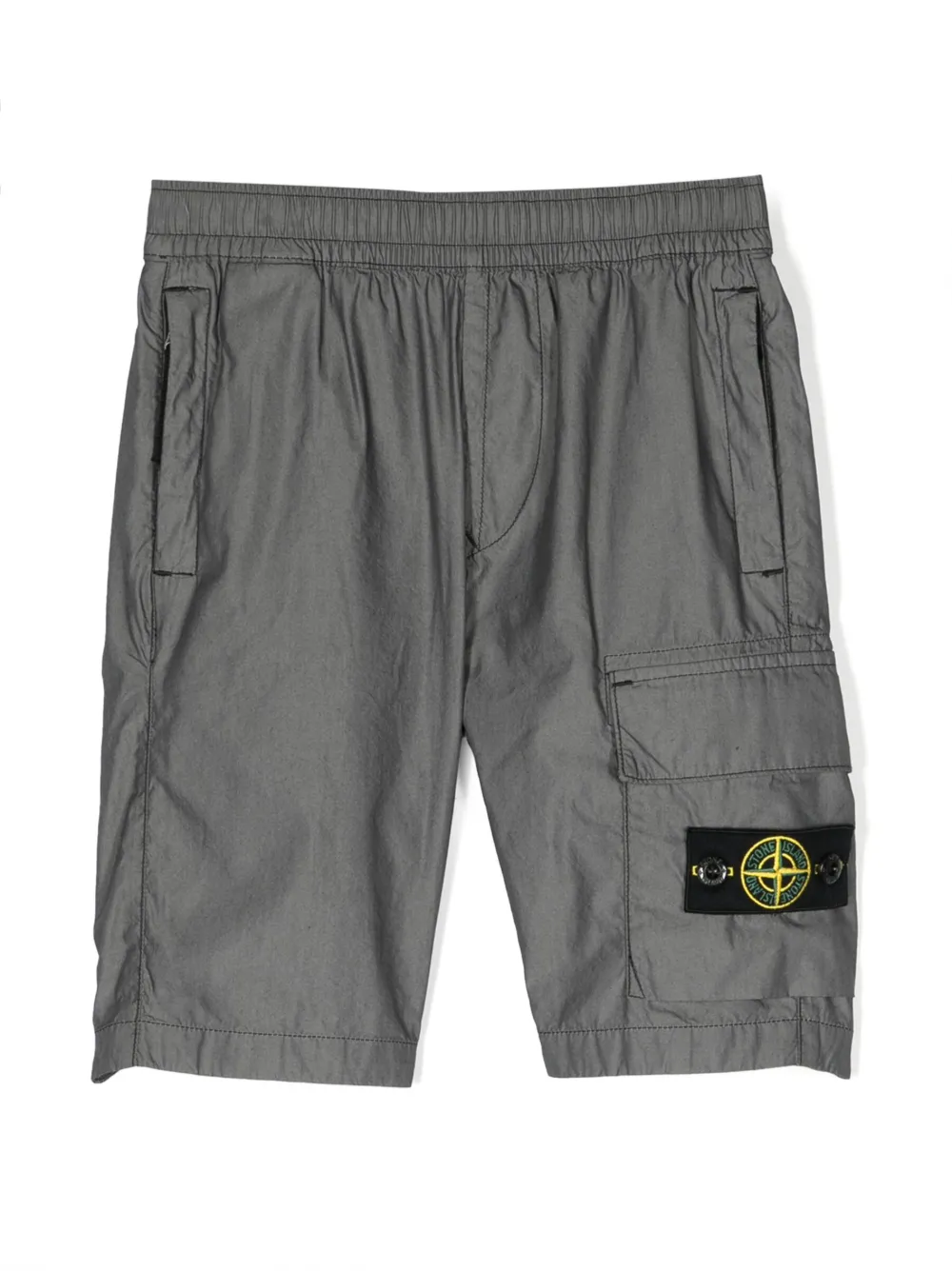 

Спортивные шорты с нашивкой-логотипом Stone Island Junior, серый