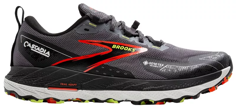 

Мужские кроссовки Brooks Cascadia 18 GTX, цвет Black/Tomato