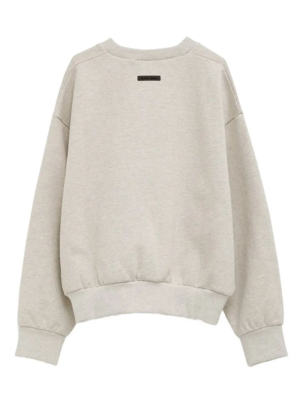 Свитшот с тисненым логотипом Fear Of God Essentials, кремовый — фото 2