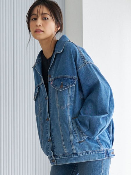 Женская куртка-тракер размера XL, размер Medium, цвет индиго, поношенная Levi's, Medium Indigo - Worn In — фото 2