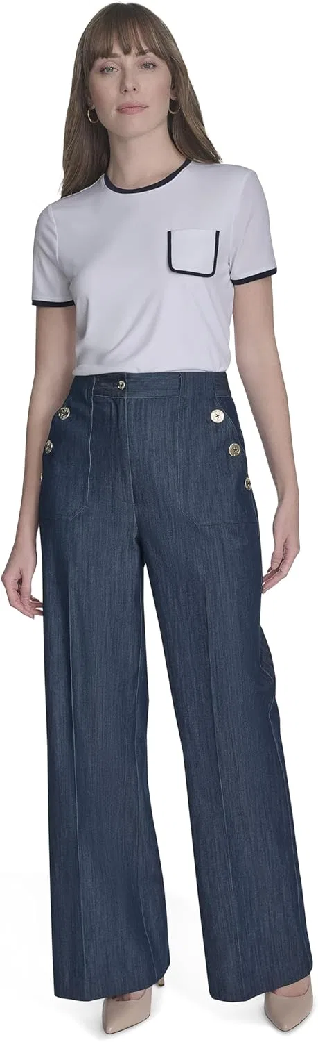 Брюки широкие Tommy Hilfiger, Navy — фото 2