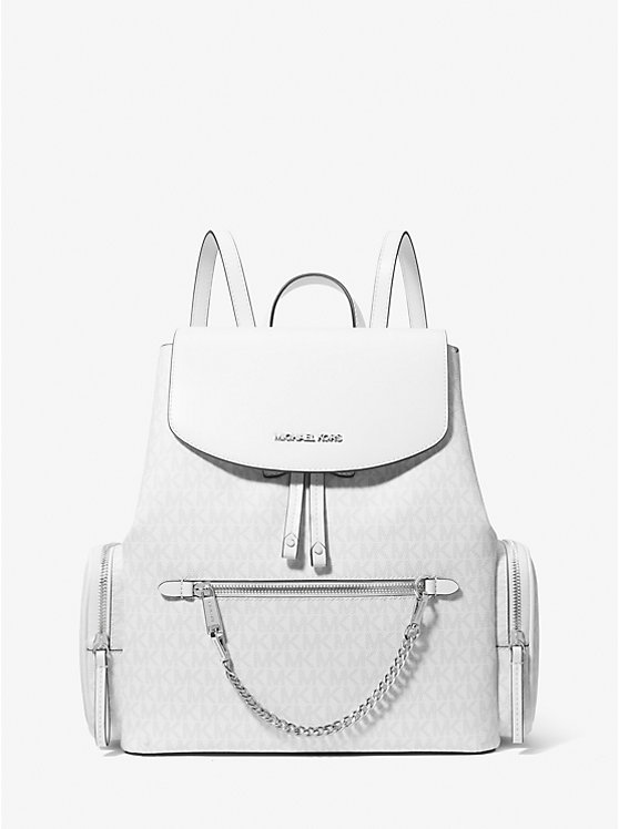 

Рюкзак Jet set с большим фирменным логотипом Michael Kors, белый