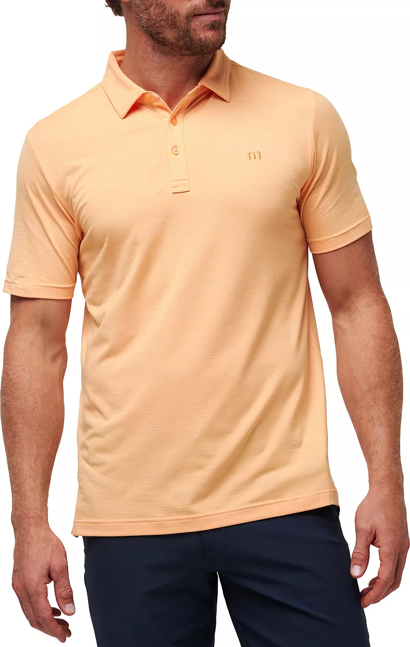 

Мужская рубашка-поло для гольфа TravisMathew The Heater, цвет Apricot