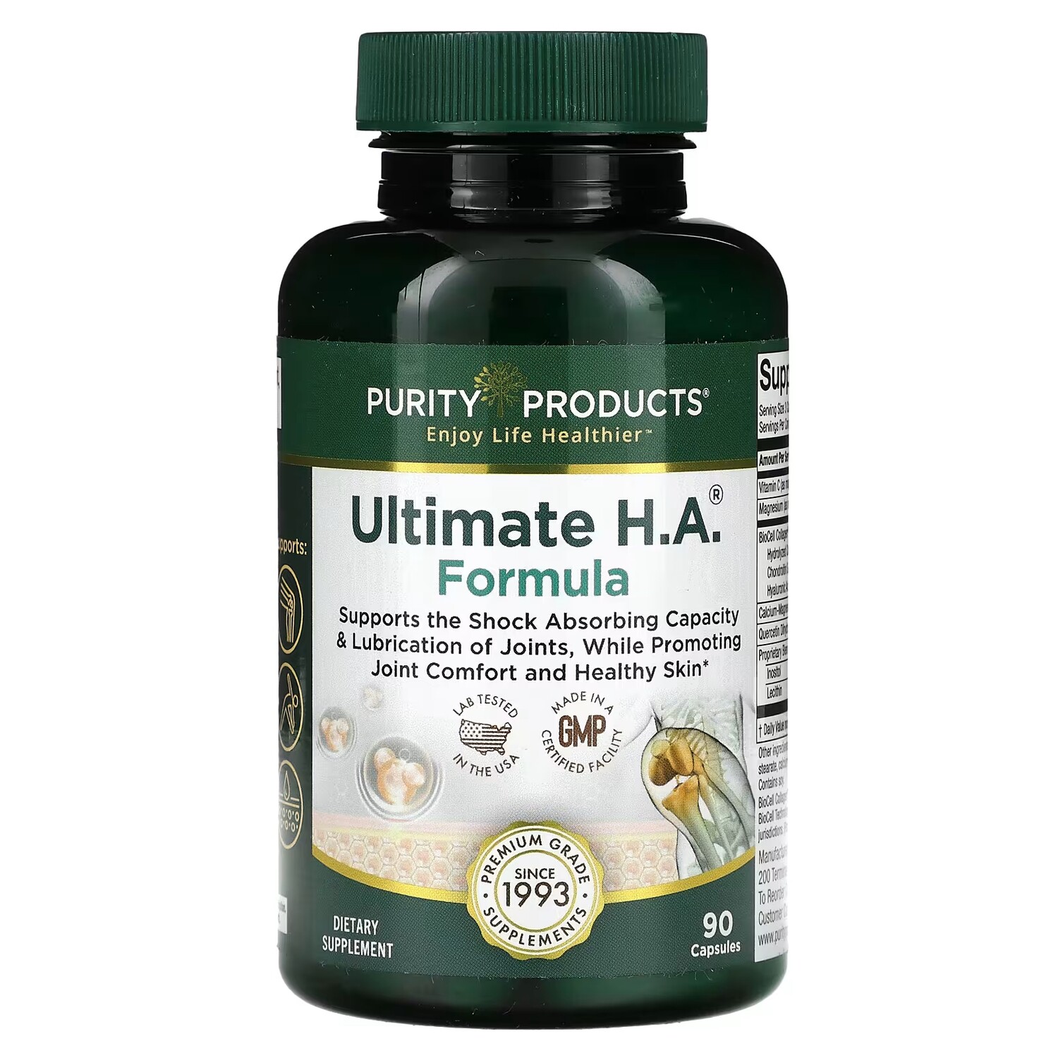 

Добавка Purity Products Ultimate HA Formula, 90 капсул