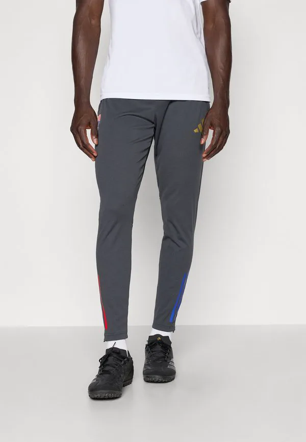 Брюки для тренировок olympique lyonnais 25/26 tiro25, клубная одежда Adidas Performance, Carbon/Hazy Beige