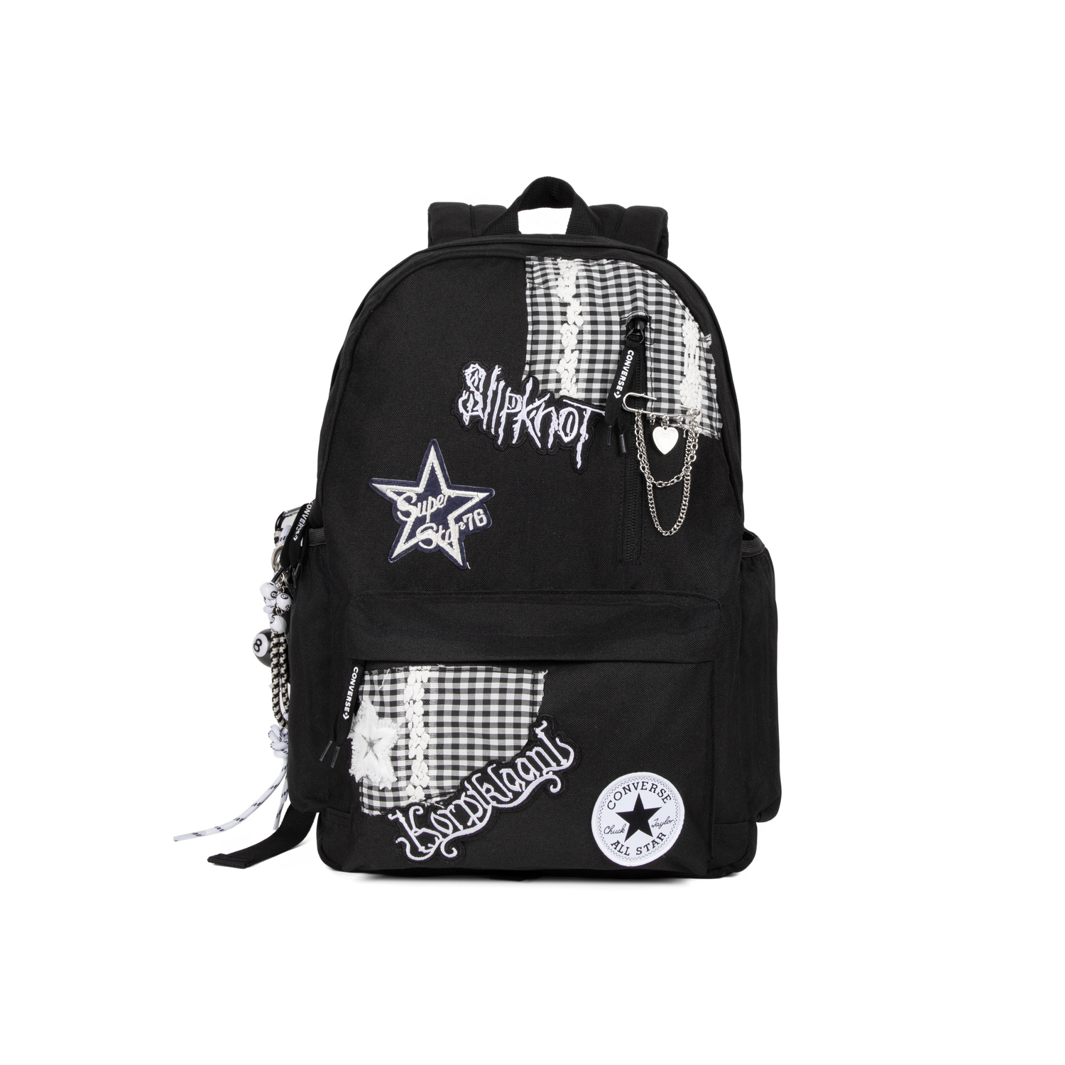 

Полиэстеровый рюкзак Unisex черно-белый Converse