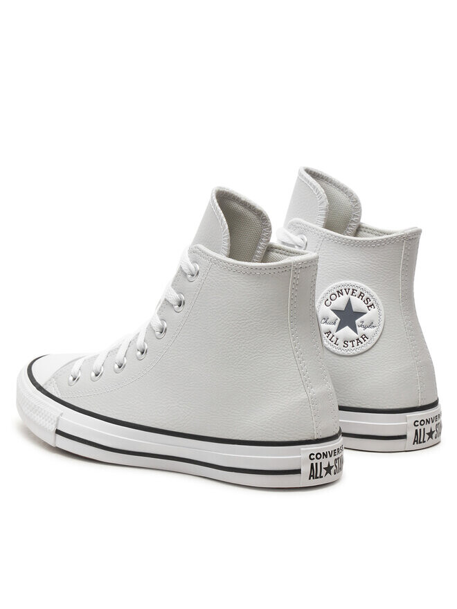 Кеды Converse Chuck Taylor All Star Faux Leather A08640C Gris, серый — фото 3
