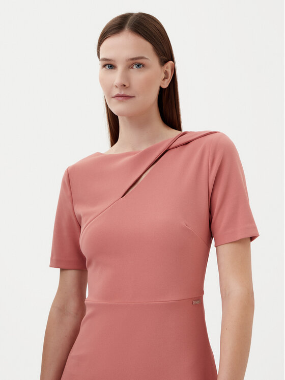 Коктейльное платье стандартный крой K20K208174 Calvin Klein, розовый — фото 4