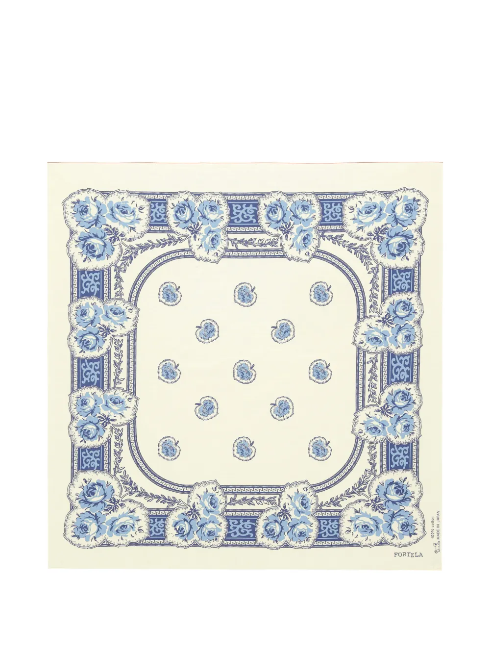 

Бандана из хлопка с цветочным принтом Fortela, бежевый