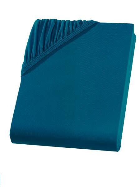 

Простынь на подгонке Hometex Premium Textiles Boxspringbett 180-200x220, 200x40x220 см цвет petrol