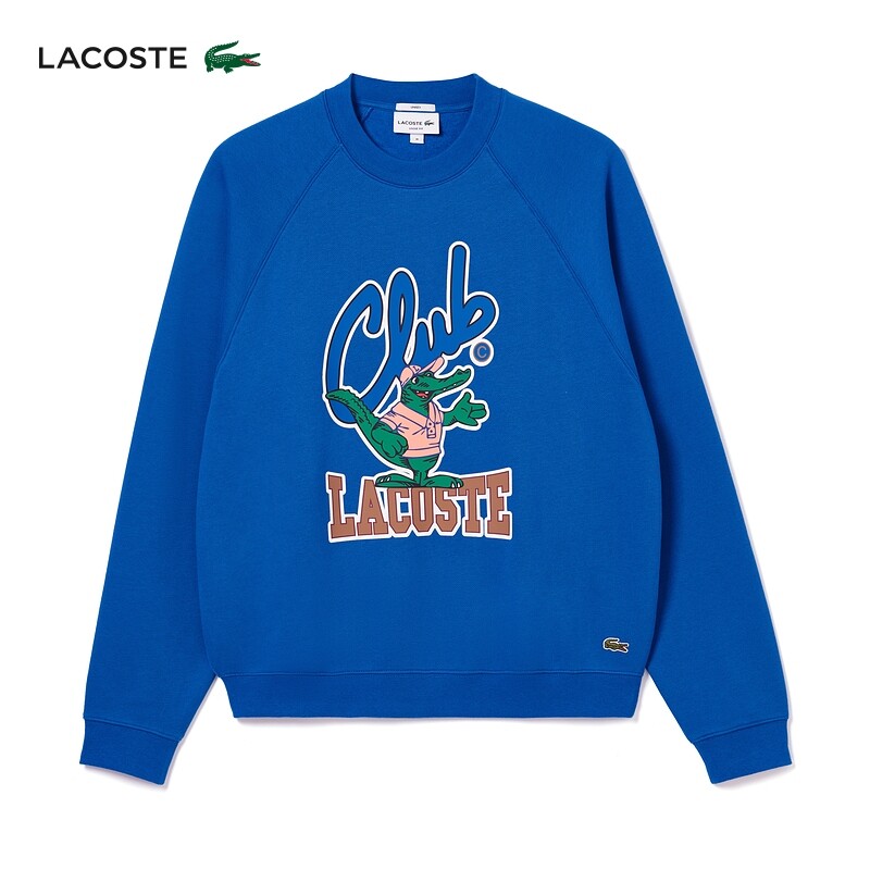 

Толстовка Lacoste с круглым вырезом, синий
